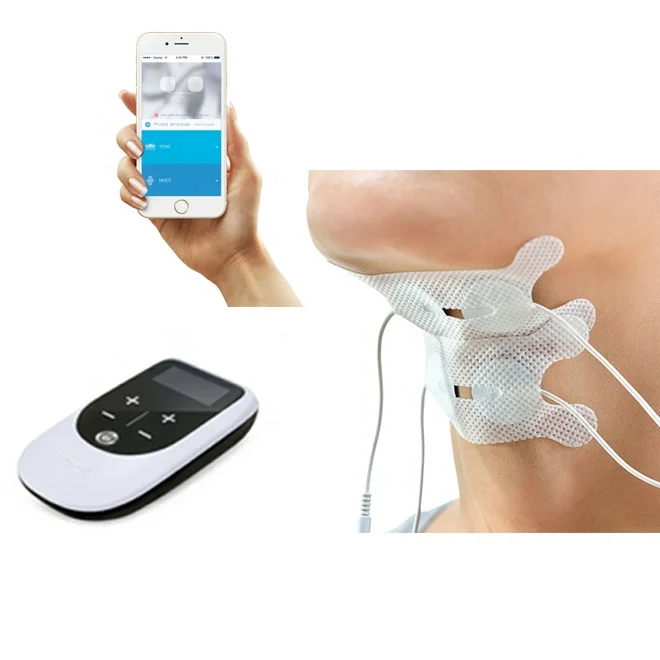 Medical Equipment Portable Physiotherapy Device with APP Control for Swallow Throat tens dysphagia treatment