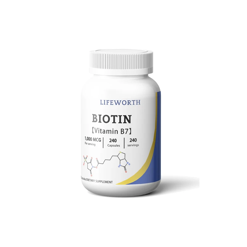 LIFEWORTH biotin 10000 mcg capsules for hair