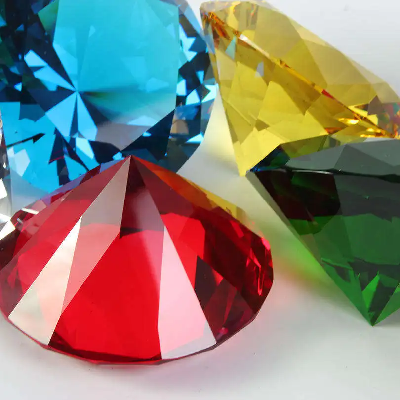 Honor of crystal K9 Glass Diamond Paperweight For Wedding Gifts For Home Decoration And Souvenir Gift