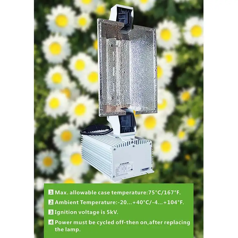  Оптовая продажа двухсторонний цифровой балласт DE 630W 1000W CMH промышленные лампы для