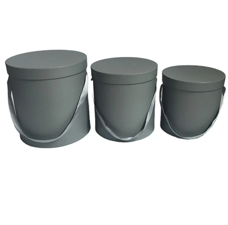 Customized Florist Cardboard Elegant Preserved Fresh Valentines Flower Box Round Rose Flower Packaging Box