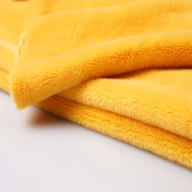 Rabbit Fur Velvet Soft Angora Velour Warm Fabric For Autumn Winter Clothing