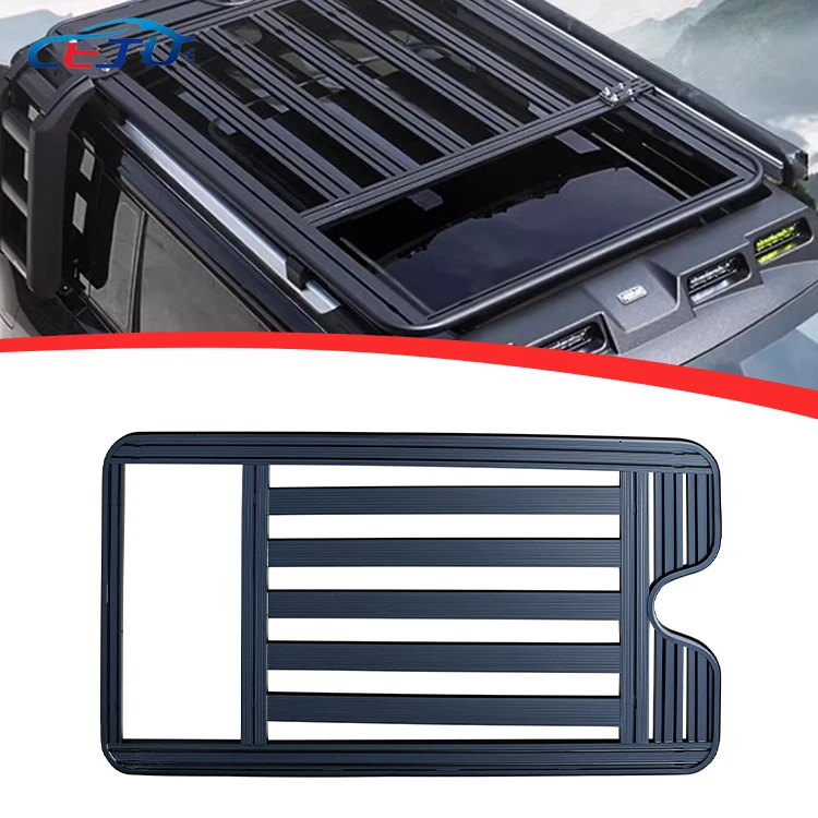 Car Accessories Top Roof Cargo Carrier Black Powder Load Luggage Coating Roof Rack Tent Basket Frame For Haval Raptor