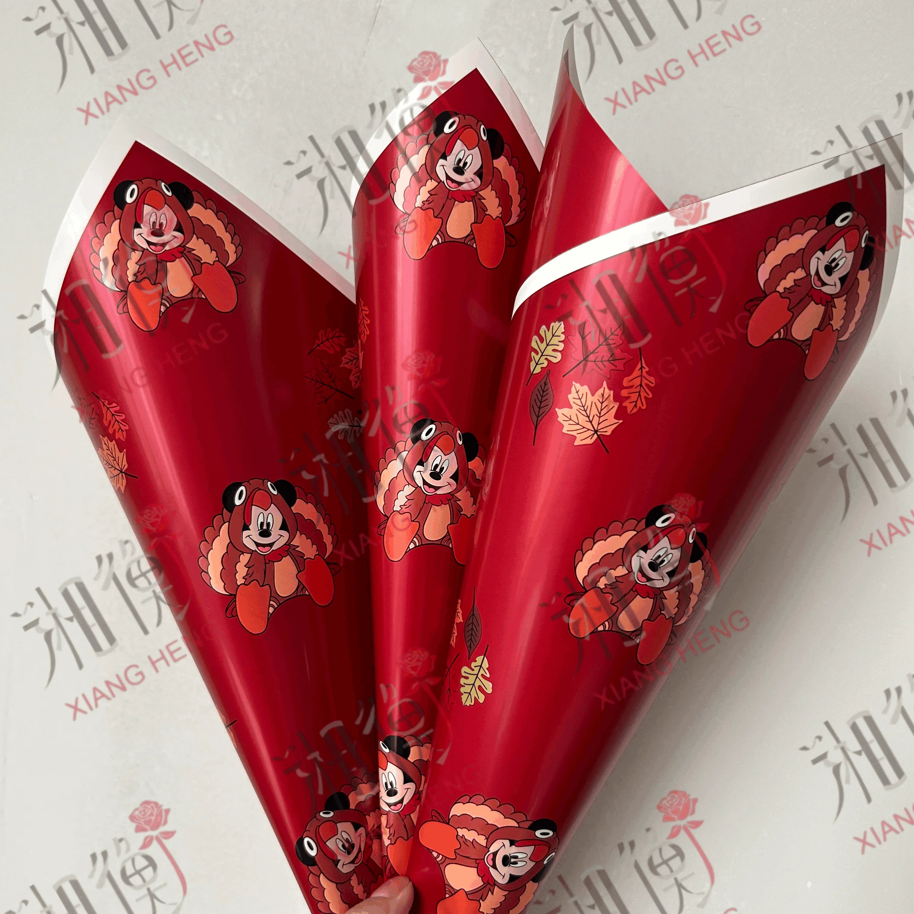 Flower Wrapping Paper Thanksgiving Turkey Elements floral Wrapping Paper florist Wholesale Packaging