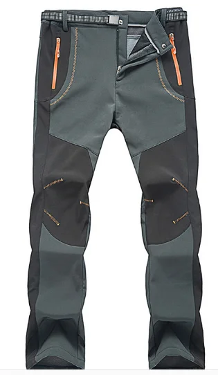 Осенние уличные ветрозащитные и водонепроницаемые мужские брюки, мягкие флисовые брюки