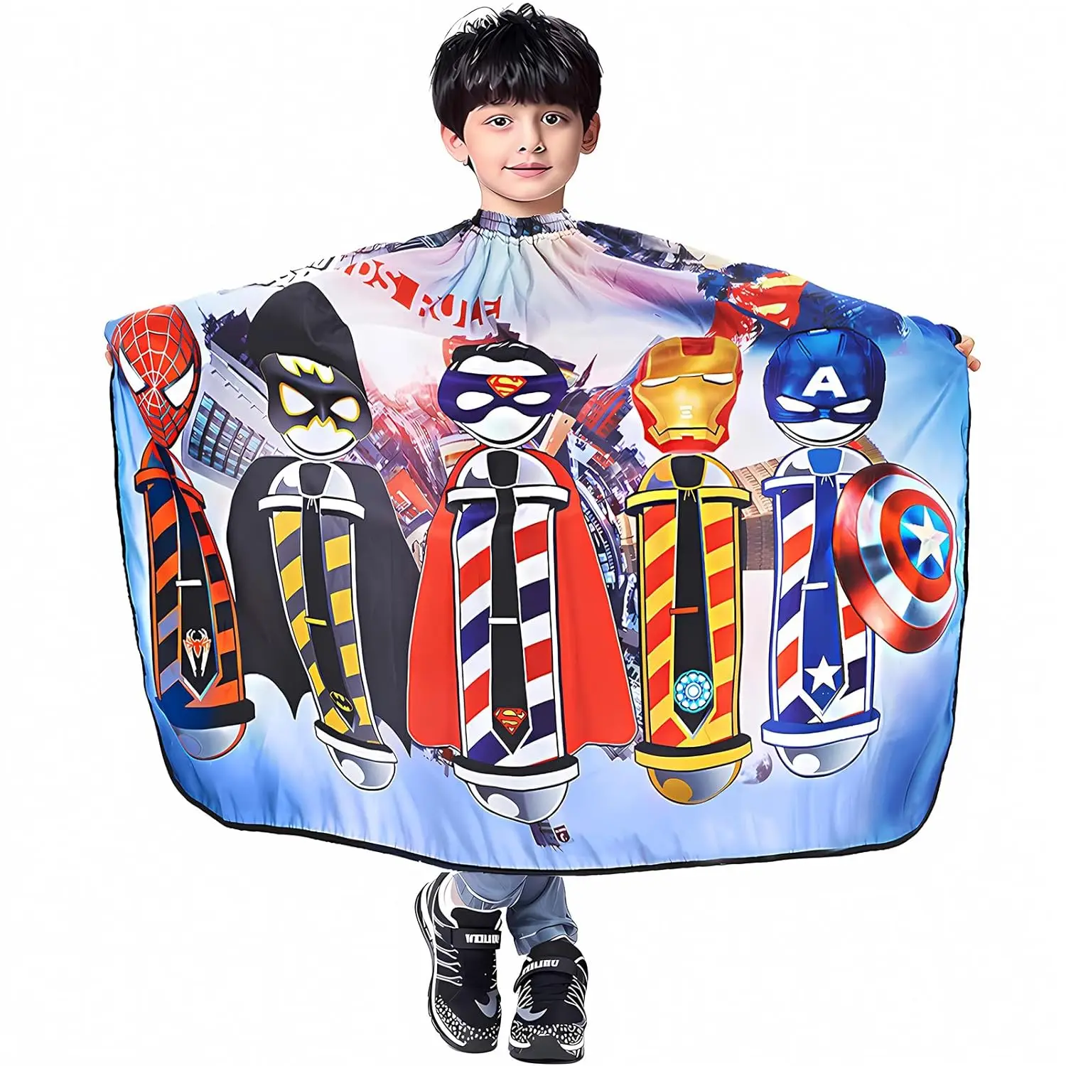 Professional  Hair Cutting Hairdressing Salon Styling Cloth Apron Cover Gown Kids Barber Cape for Children Boys Girls Toddler
