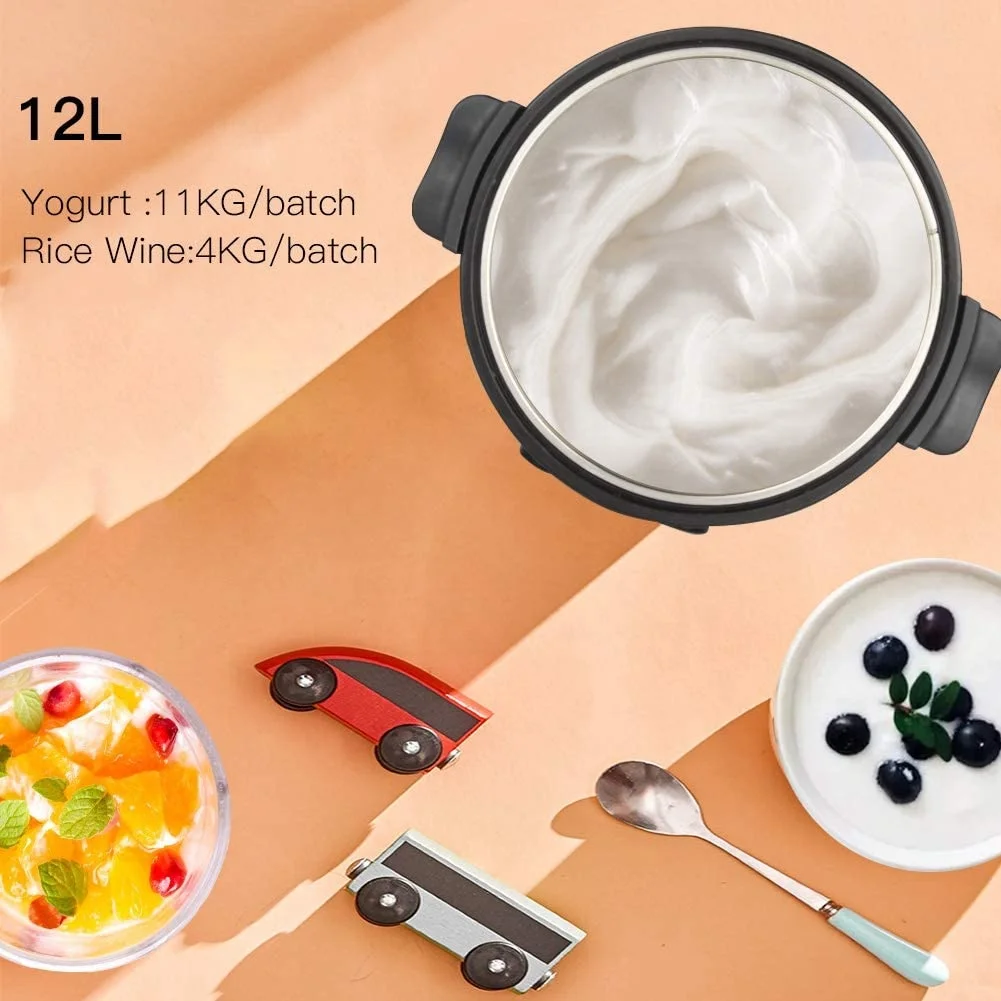 Hot Sell Electronic Automatic 12L Yogurt maker AZK139 Portable Greek Yogurt Machine Multi-Purpose Natto maker