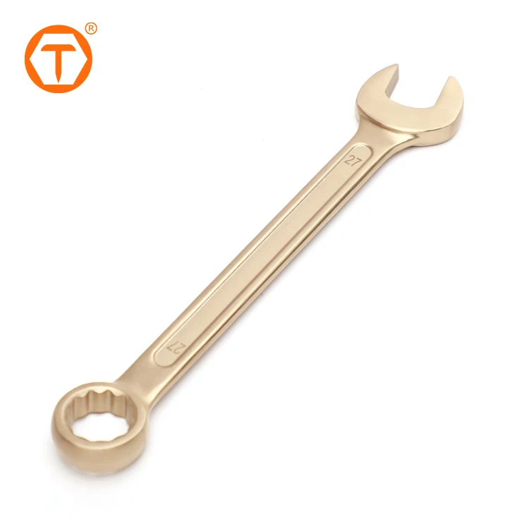 Non Sparking Tools 27mm 32mm Spanner Aluminum Bronze Heavy Duty Combination Wrench