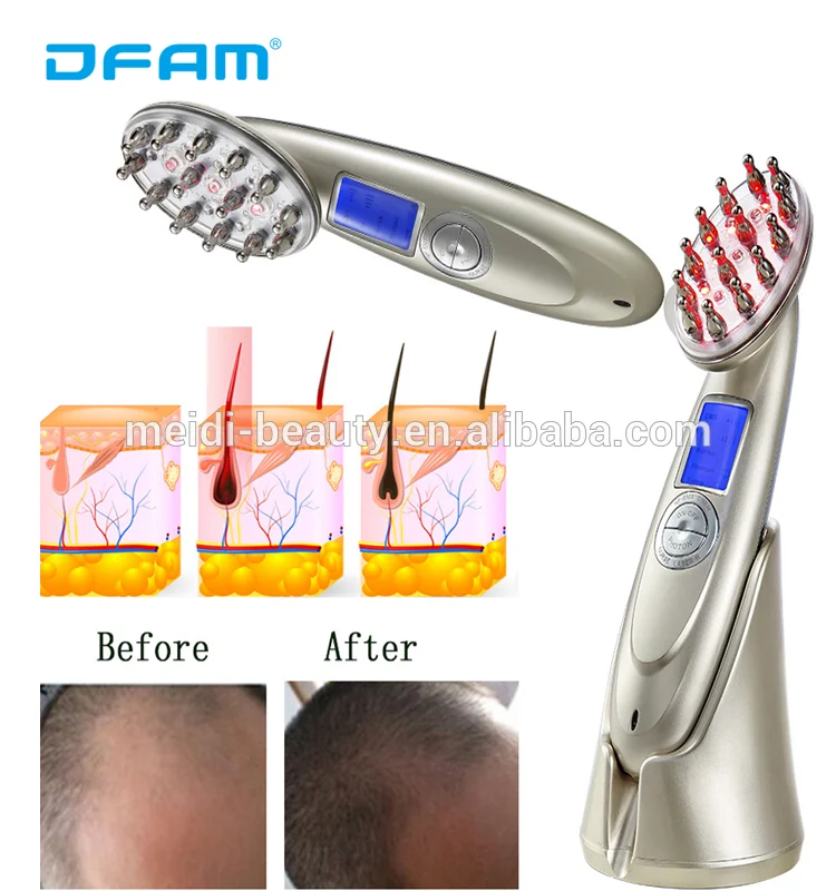 Electric Hair Grow Straightener Massage Comb Laser Comb For Hair Restoration