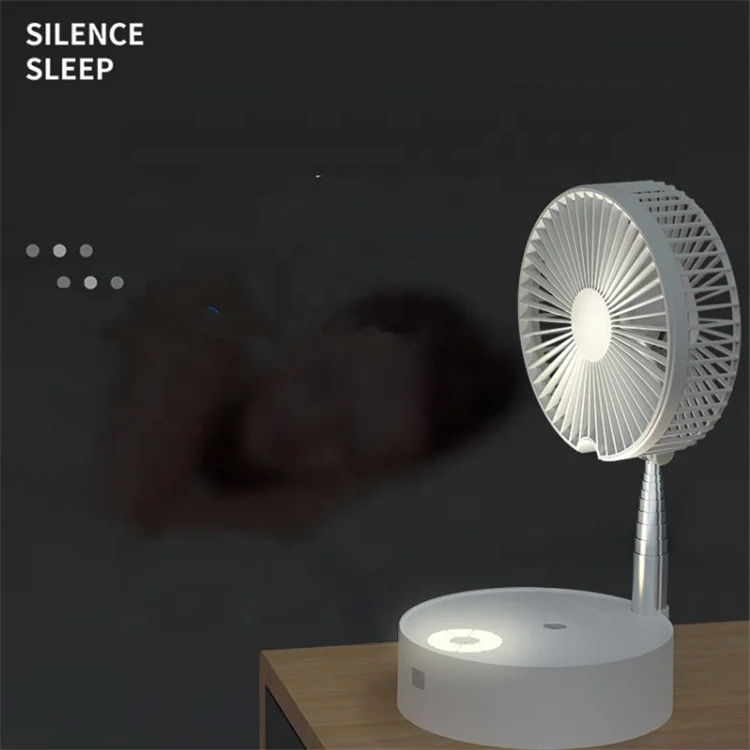 
Explosive products WIth Remote Control Shaking Head FoldingTelescopic Fan Water Spray Rechargeable Foldable Fans 