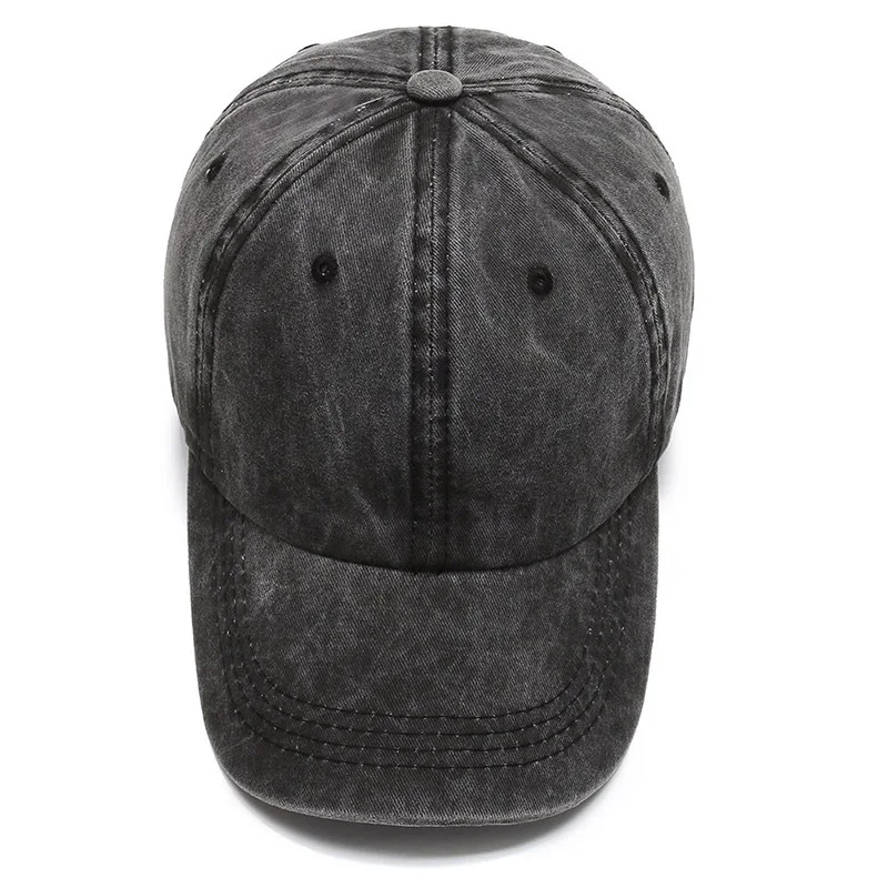 Wholesale Unisex Vintage Cotton Adjustable Dad Hat Distressed Blank Washed Baseball Cap