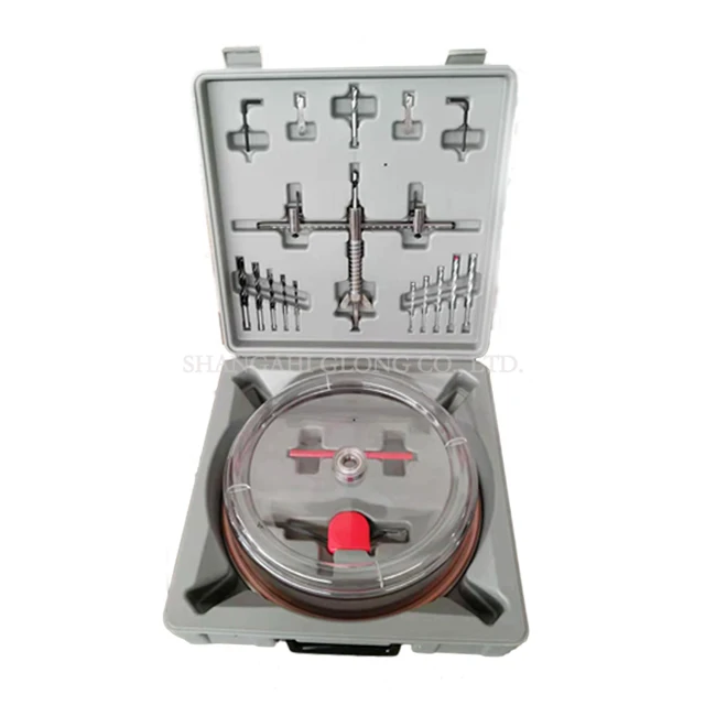 Adjustable Hole Saw Set Circle Cutter Kit for Cuts Plywood Sheet with ABS Dust Shield Hole Size 30-200mm/30-300mm