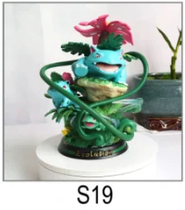 Wholesale Cyndaquil Wartortle Snorlax Eevee Charmander Pokemones Toy Pika-chu Anime PVC Resin Statue action figures toy gift set