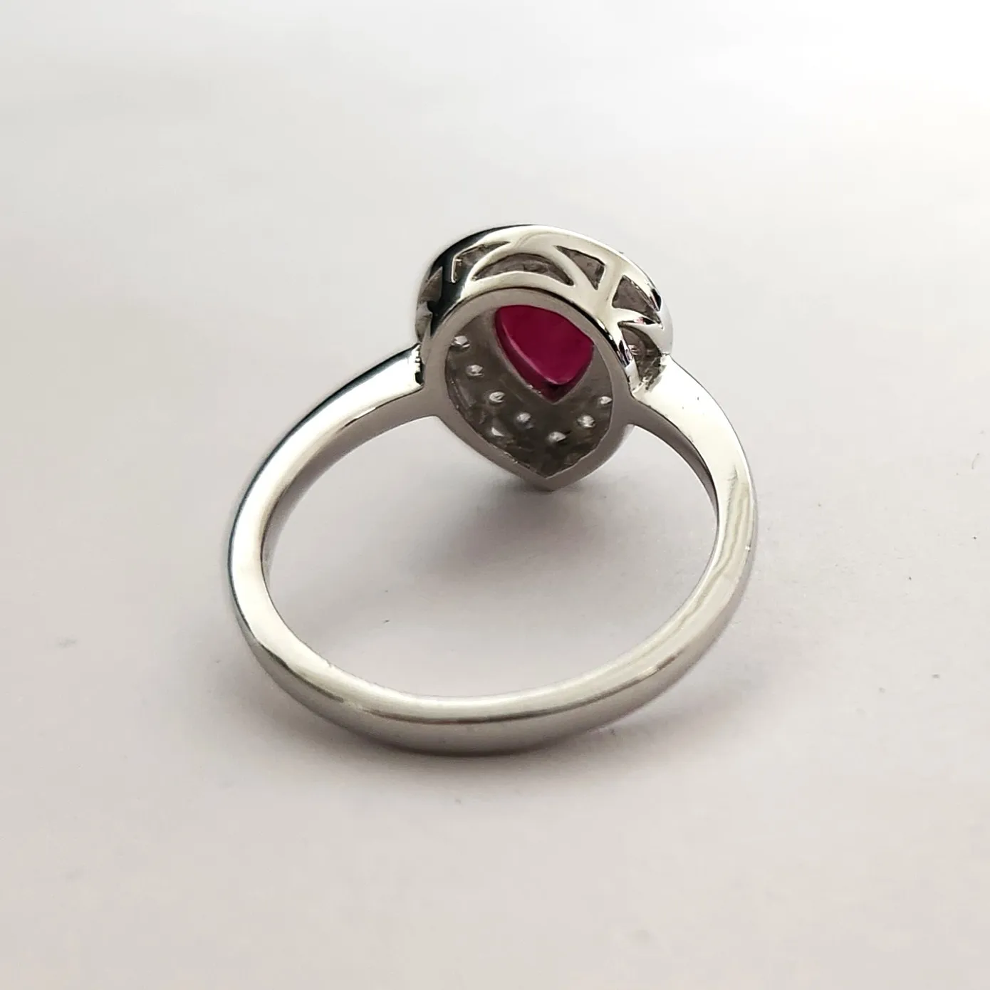 High-End Classic Pear Shape 925 Sterling Silver Gemstone Ring Best Design Daily Wear Fine Jewelry Featuring Moissanite Made USA