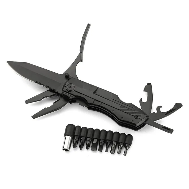 Multi Functional tool Pliers with Knife and replaceable Screwdrivers