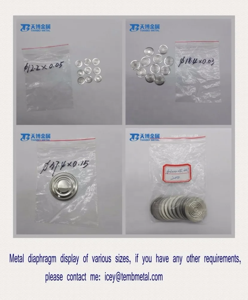 Tantalum metal diaphragm for diaphragm pressure gauges and pressure sensors