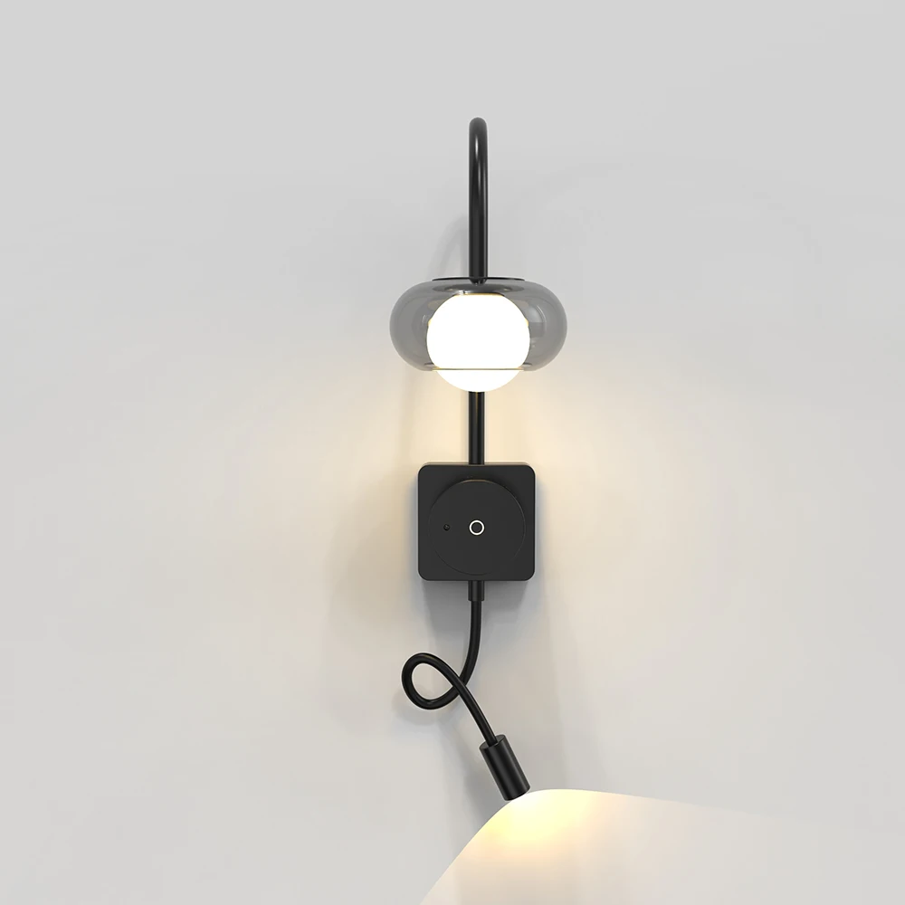 Remote Control Removable Battery Cordless Wall Sconce Hotel Bedside Rechargeable Led Wall Light