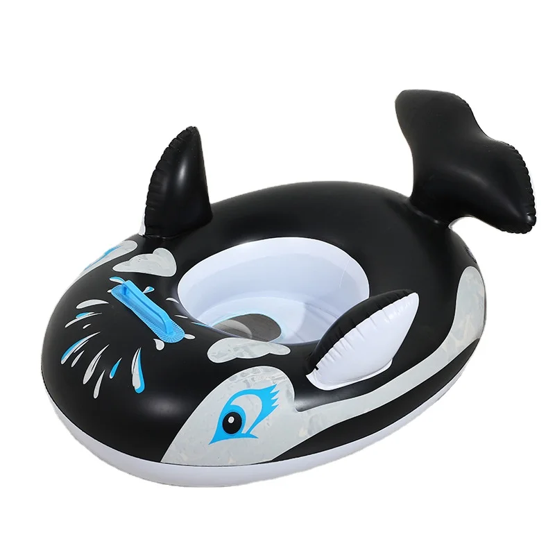 Hot Sale Nice Price Shark Swimming Float Boat Inflatable Sitting Boat Baby Swim Ring