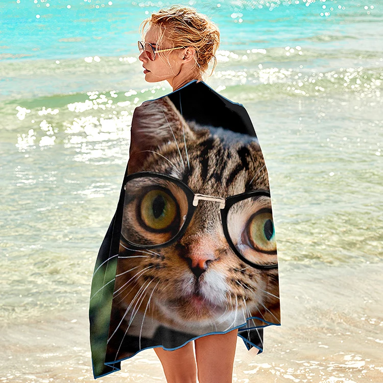 High Quality Microfiber Suede Beach Towel Adults Customizable Soft Cotton Bath Swim Quick Dry Sand Proof Novelty Pool Summer