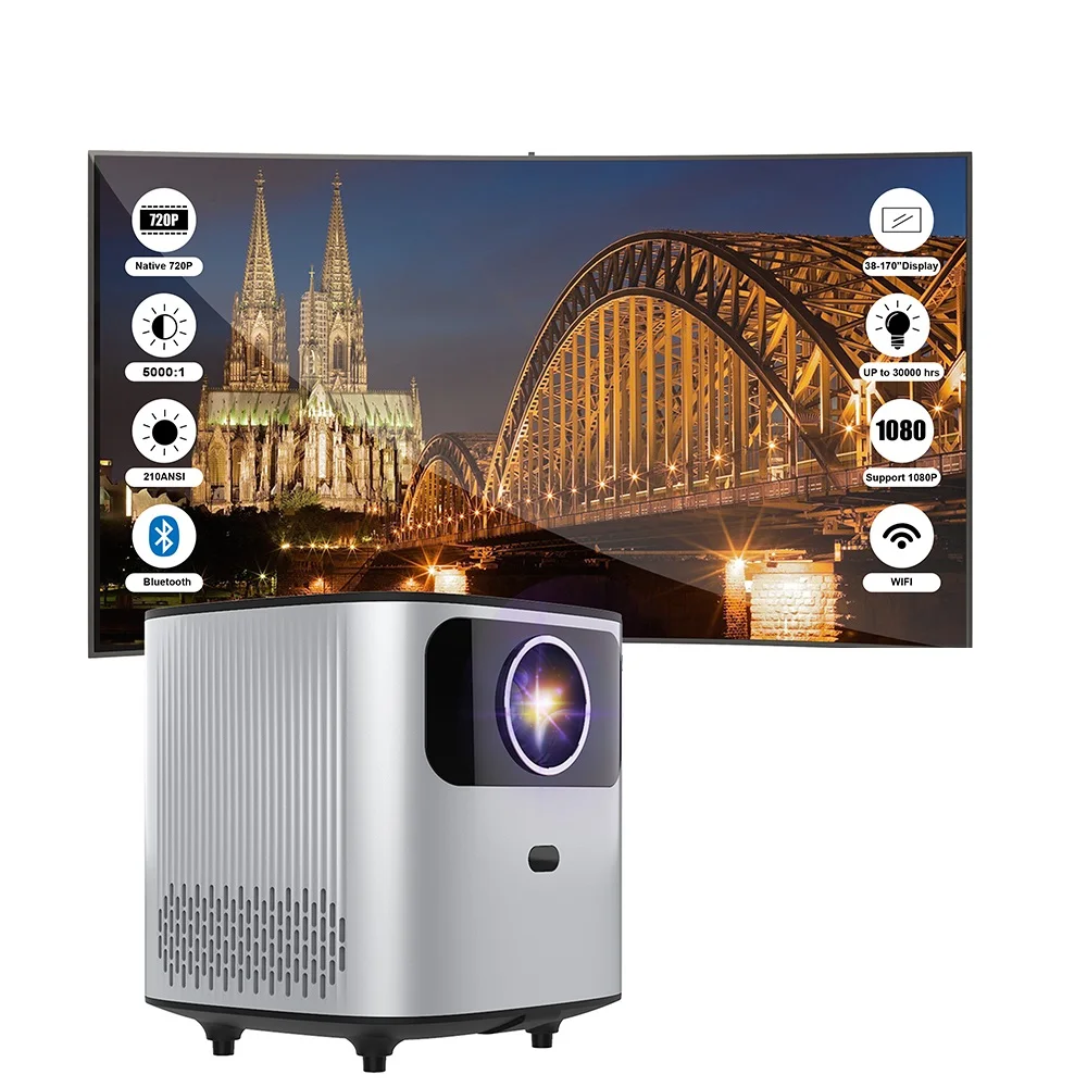 Aokang 2022 New AK28 Smart Home Projector Mini Pocket Android WIFI Portable LCD Projector For 4K 3D Cinema