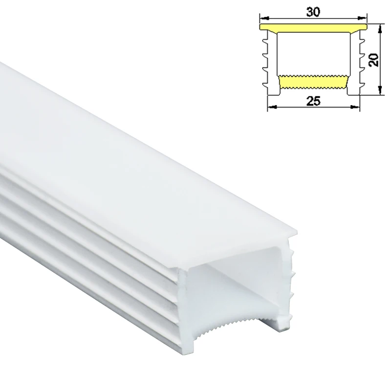 Flexible front illuminated silica gel lampshade cover suitable for led strip light
