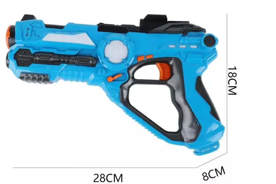 amazon hot selling shooting game electric gun toy set vests tag infrared laser gun for 4 players