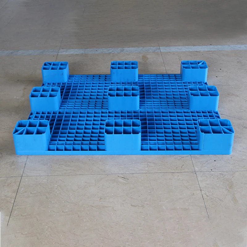 LIKU Pallet Heavy-Duty Euro HDPE Large Stackable Single-Faced Nine Feet Plastic Pallet for Sale