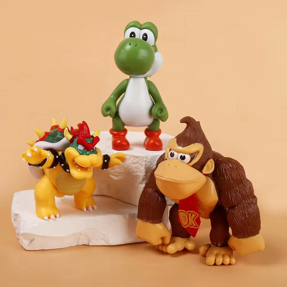 Mario Figure toy  6pcs/set PVC Action Figure  15cm high bros figure toy anime collect doll for kids birthday gift cake topper