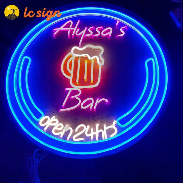 Display LED Sign Neon Light Pub Bar Cafe Restaurant Decor infinity mirror letter neon sign