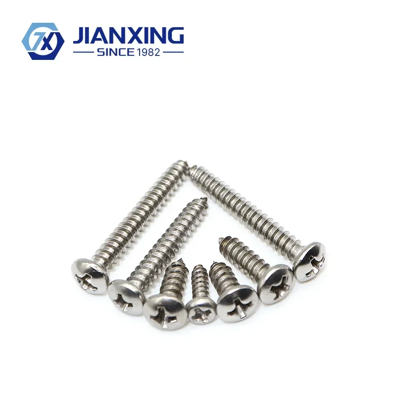 Custom Pan Head Self Tapping Screw Stainless Steel 304 Cross Pan Head Screw