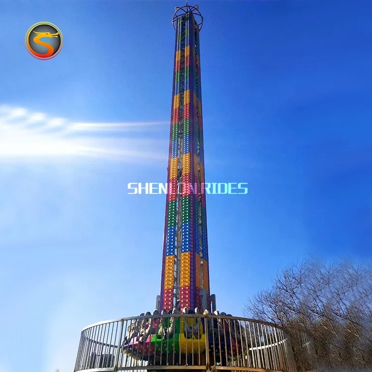 Direct Factory Amusement Rides Free Fall Drop Tower/ Small Sky Drop Tower Rides for Sale