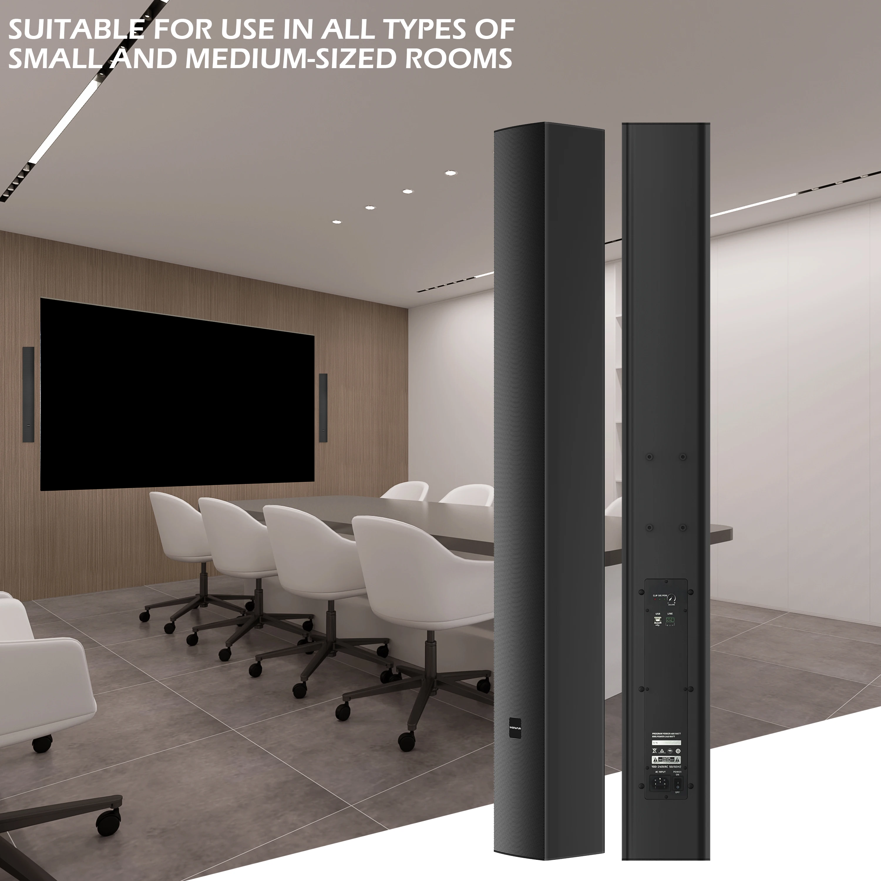 VPL-804B Powered Speaker Class D Sound Active Equipment Speaker dj 4X8 INCH Professional Audio