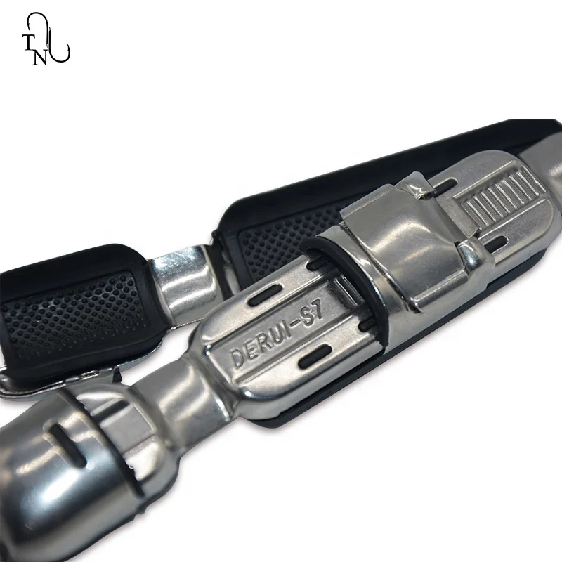 TN84 Derui S7 Stainless Steel 13.5CM 31G Spinning Reel Seats Deck Plate Type Reel Seat Clip Rubber Pad Fishing Rod