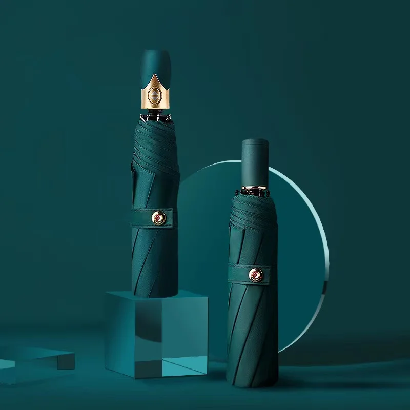 
Full automatic umbrella folding compact uv automatic wind proof auto umbrella 