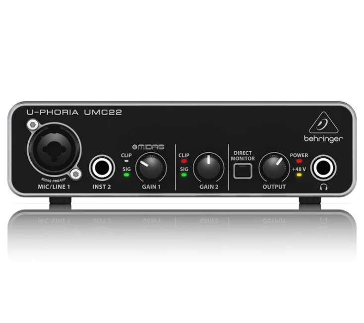 Umc22 запись Usb живой звук карты внешний якорь отладки комплект компьютера телефона аудио отладчик YS-187