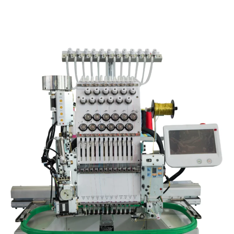 QS-1201ZS одноголовная компьютерная вышивальная машина Dahao компьютер для футболки логотип этикетки