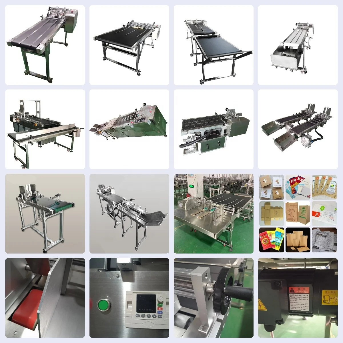 Factory directly selling friction feeder vacuum absorption paging machine for workshop with conveyor