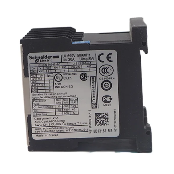 LC1K0910M7 Sch-nei-der Electric contactors for control electric motors LC1K Series Contactor