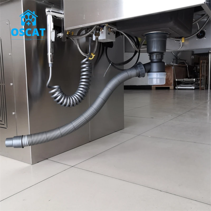 OSCAT reliable brand electric dissection table autopsy station embalming table stainless steel material manufacture