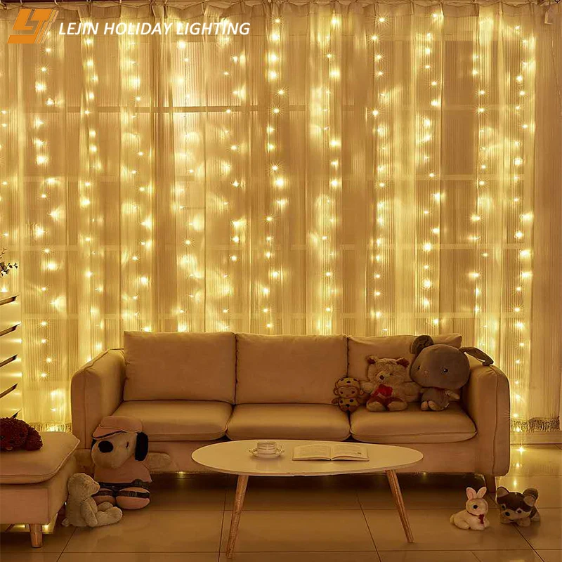 CE ROHS наружные рождественские украшения, светодиодное окно, световая занавеска, настенный светильник с мигающим светом