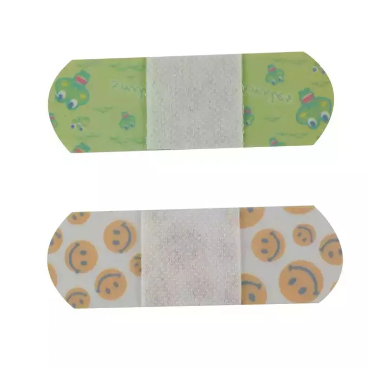 Low price wholesale customize cartoon band aid medical self-adhesive pu colored band aid