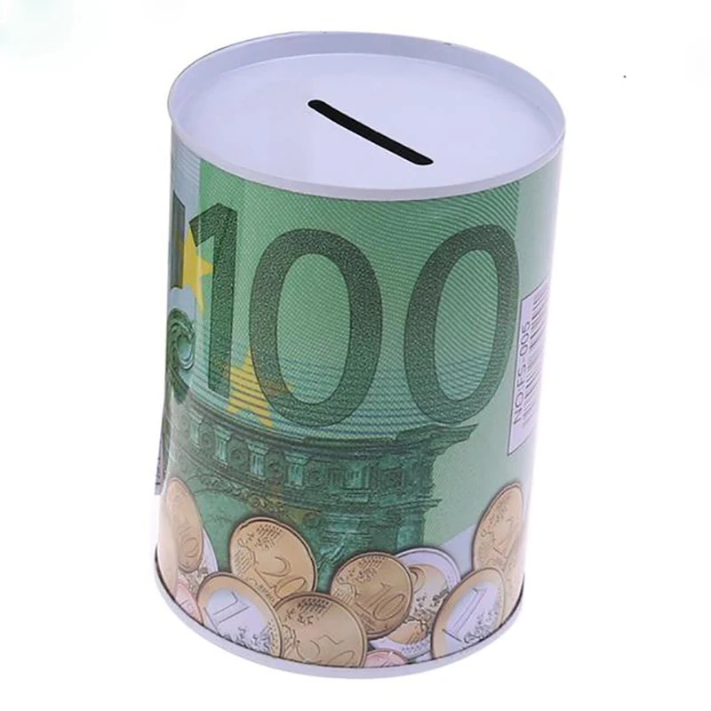 Coin Bank Customized Money Box Style Coin Pots Multicolor Cylindrical Tin Piggy Bank Factory Supplier New JBL Round Custom Color