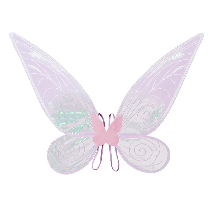 Fairy Butterfly Wings Dress Up Sparkling Sheer Angel Wings Halloween Costume Fairy Wings for Girls Kids