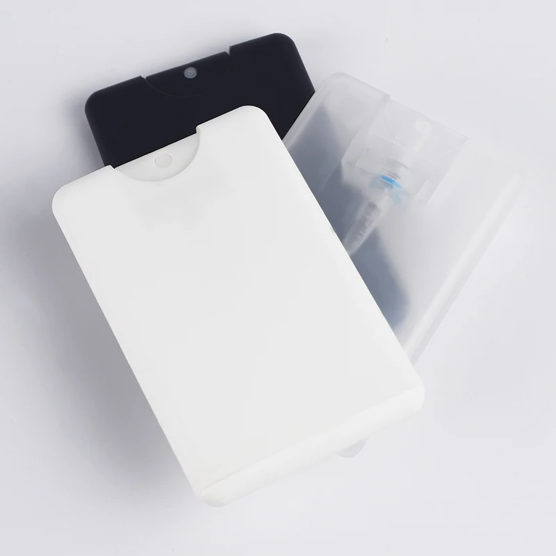 20 мл полипропиленовый пластиковый Карманный флакон духов белый прозрачный черный Кредитная карта спрей бутылка тумана