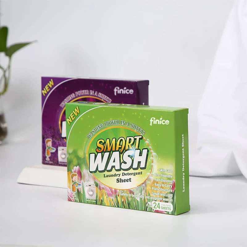 Laundry detergent sheets instead of laundry washing powder soft 3in1