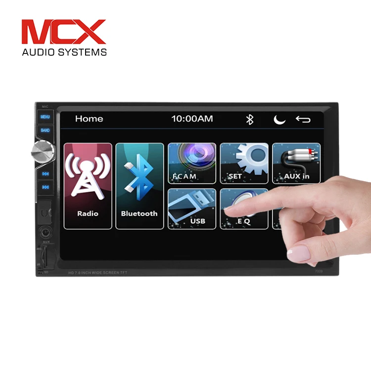 Universal Touch Screen Mirror Link Car Audio Remote Control Auto Music Stereo Double Din 7 Inch Mp5 Car Radio Player