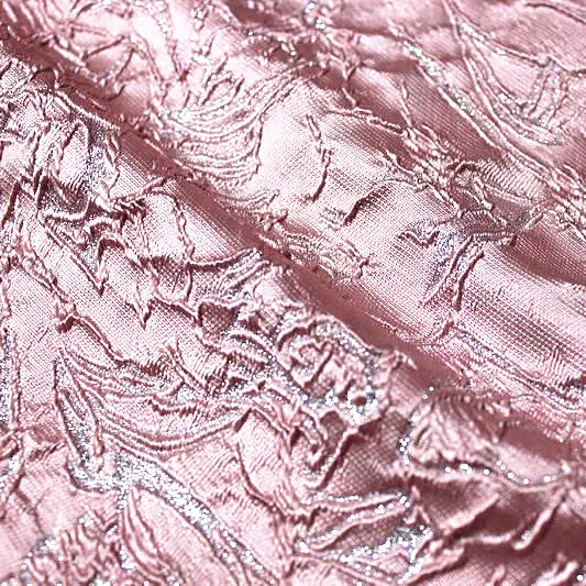 embossed metallic lines shapes design jacquard fabric for coat/jacket fabric