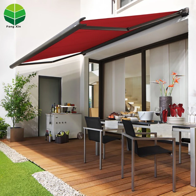 Awnings High quality Detachable Outdoor waterproof aluminum  Retractable  awnings