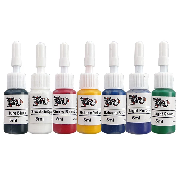 54 Colors Tattoo Pigment Ink 5ml Skin Candy Tattoo Ink Set Tattoo Supplies Free