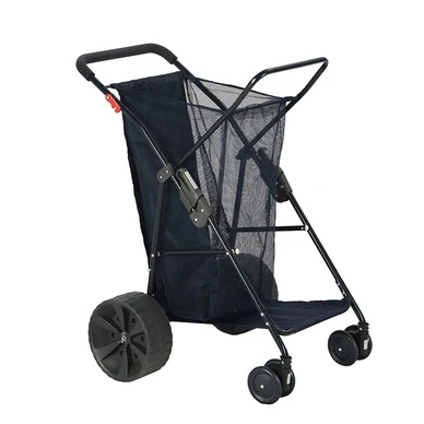 Folding Detachable Golf Cart with Strong Battery and Big Capacity Mesh  Swivel for Trolley